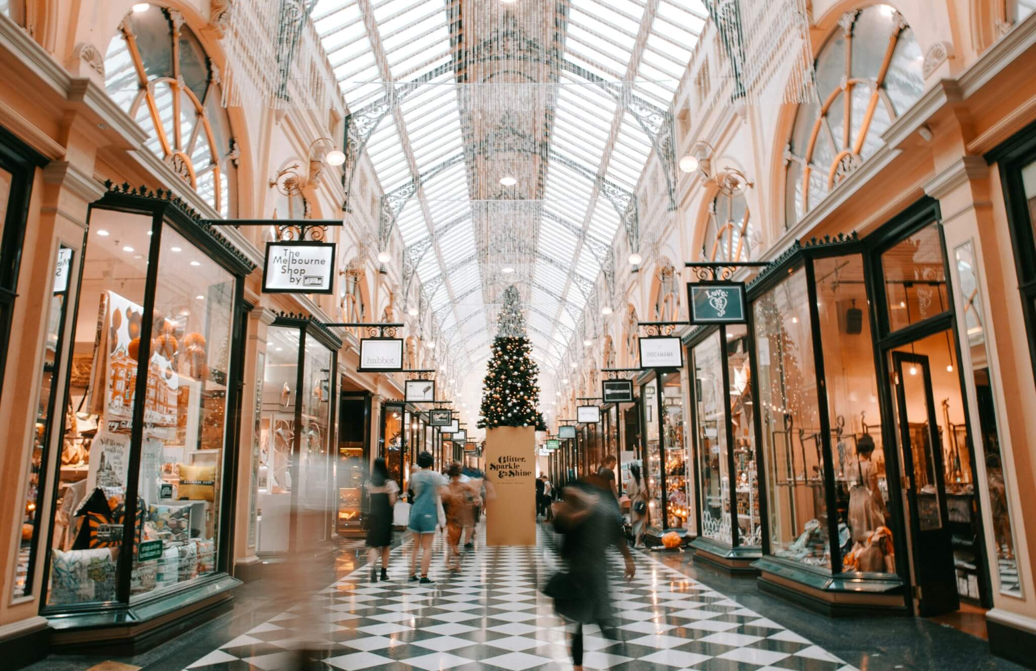 woman shopping in a mall