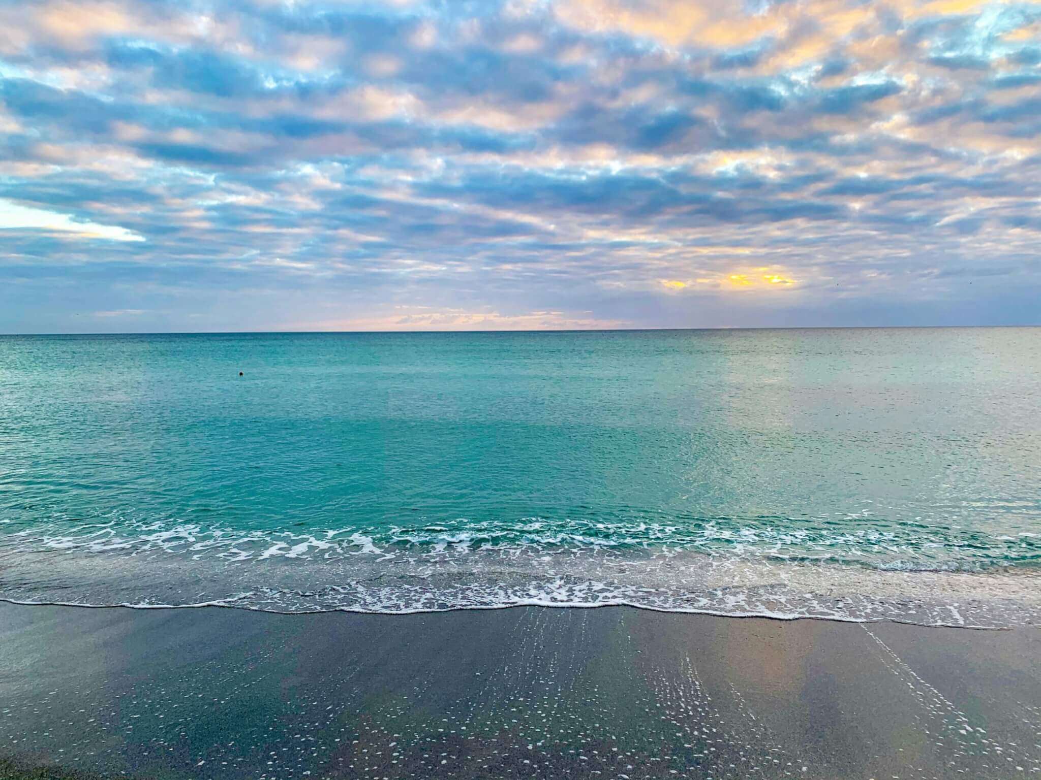 sunset on the beach