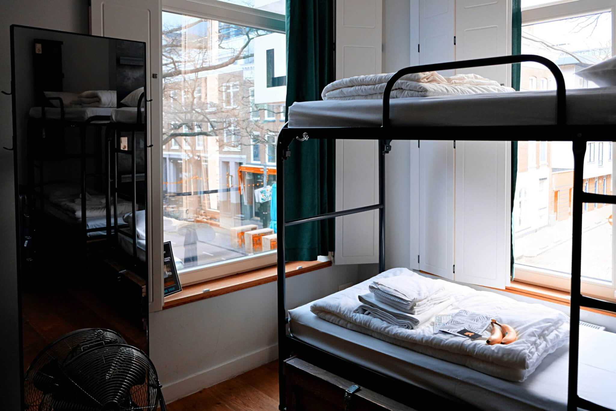 bunkbeds in a hostel