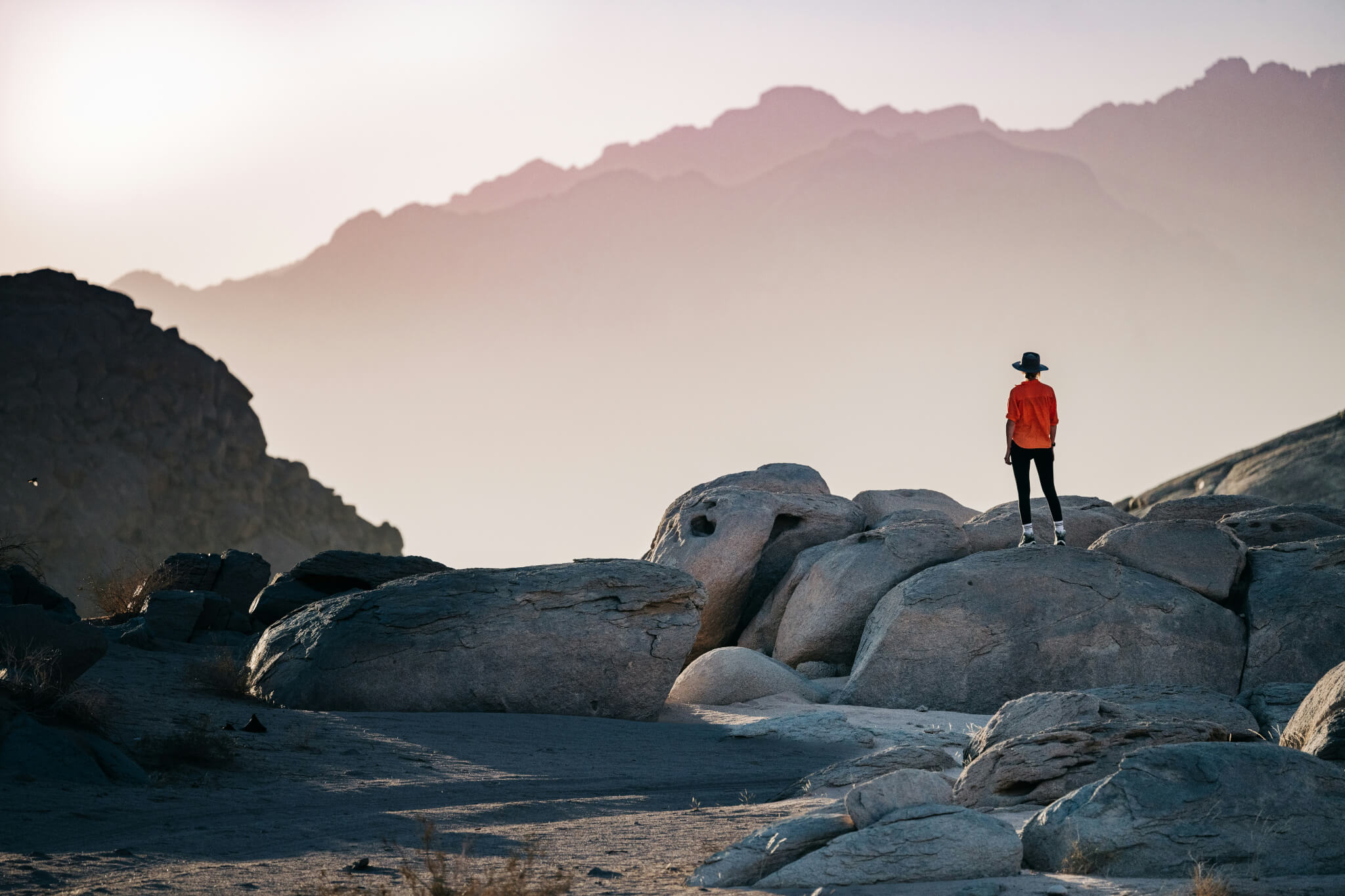 person standing alone