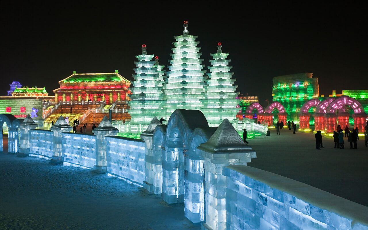 Snow & Ice Festival in Harbin, China