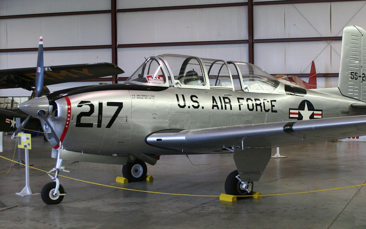 Beechcraft T34-A at the North Carolina Aviation Museum