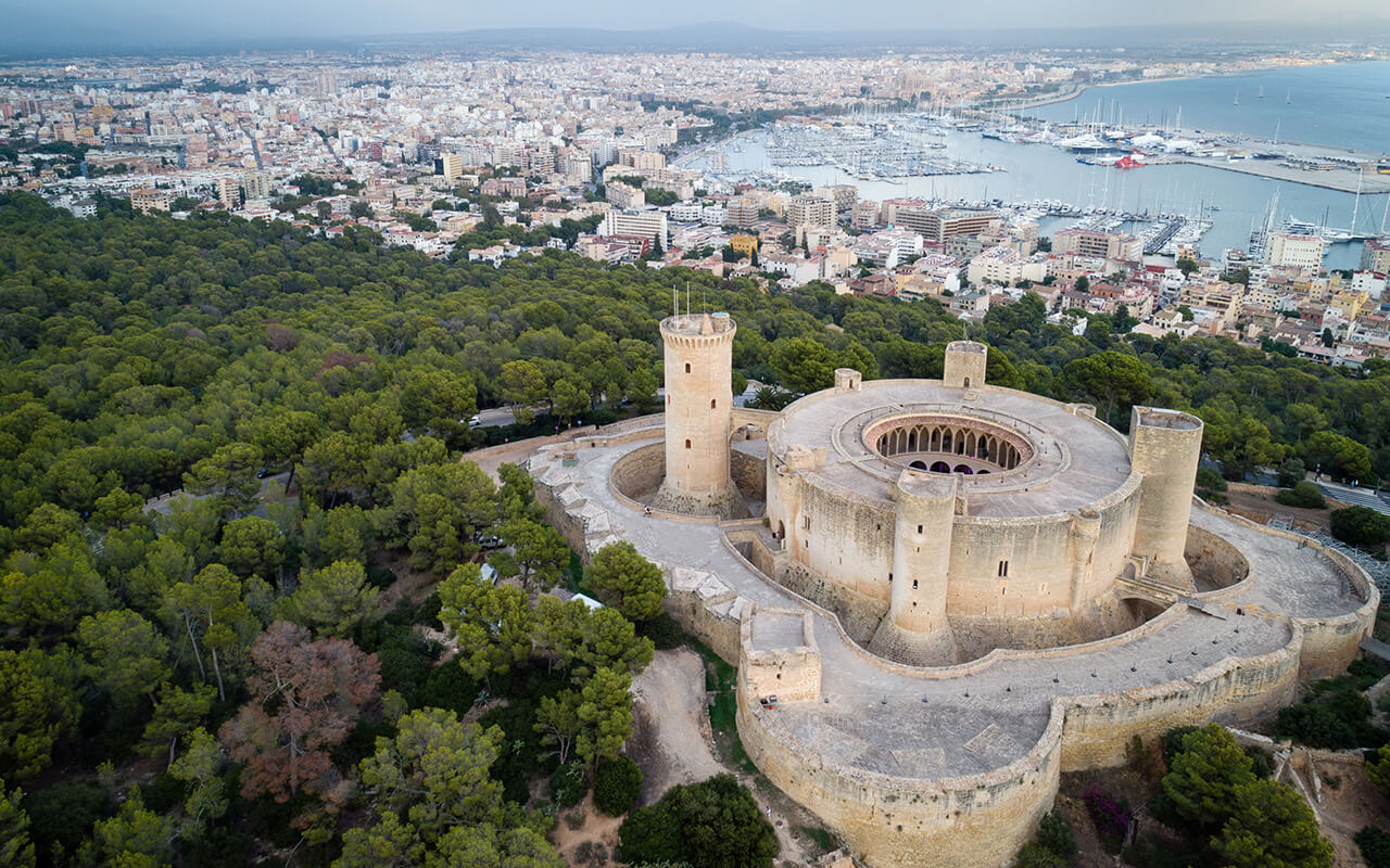 Bellver Castle in Palma de Mallorca, Spain