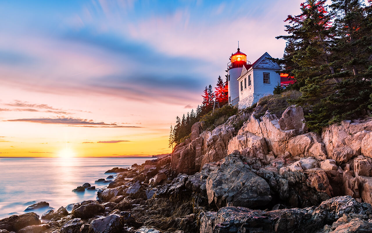 Bass Harbor Head Light is a lighthouse located within Acadia National Park, Maine