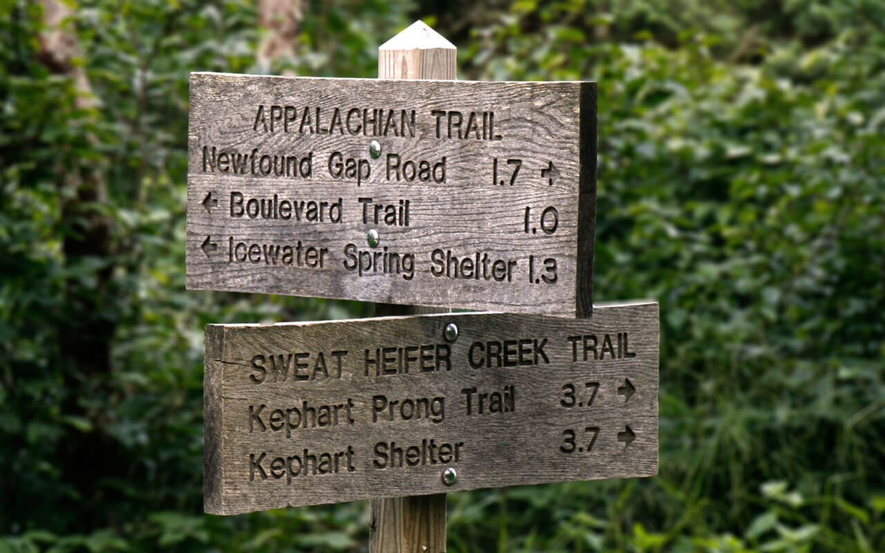 Appalachian Trail sign 