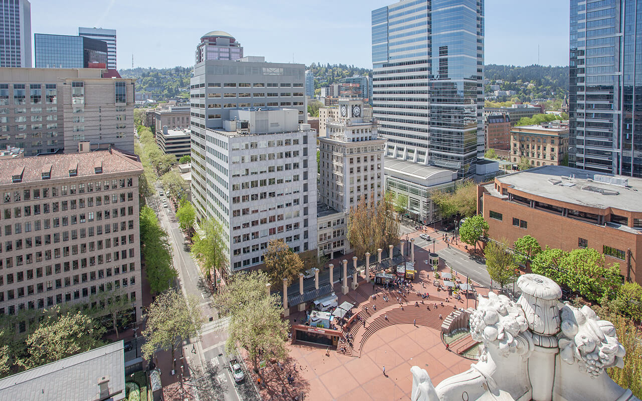 City view of Portland, Oregon