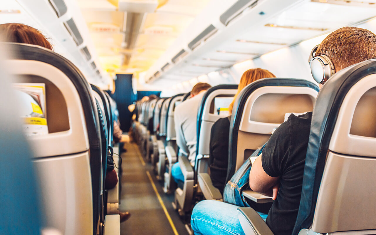 Interior of a plane