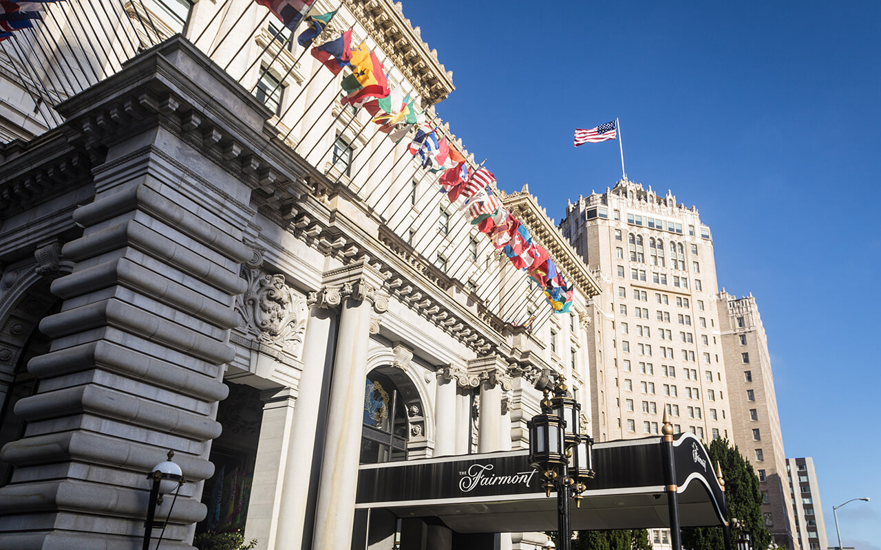 Fairmont hotel in Nob Hill in San Francisco, USA