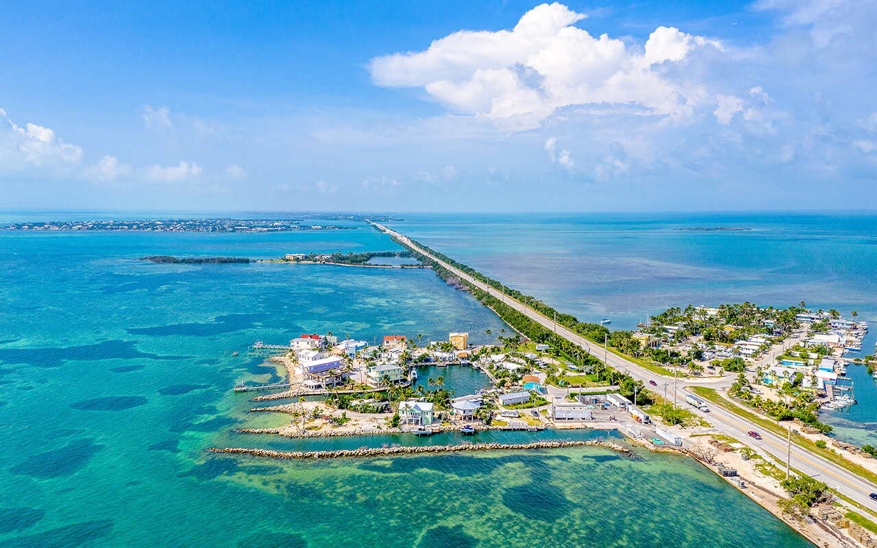 Key West road, FL, USA