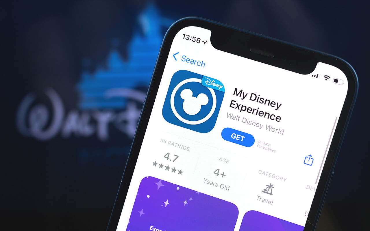My Disney Experience app on a smartphone