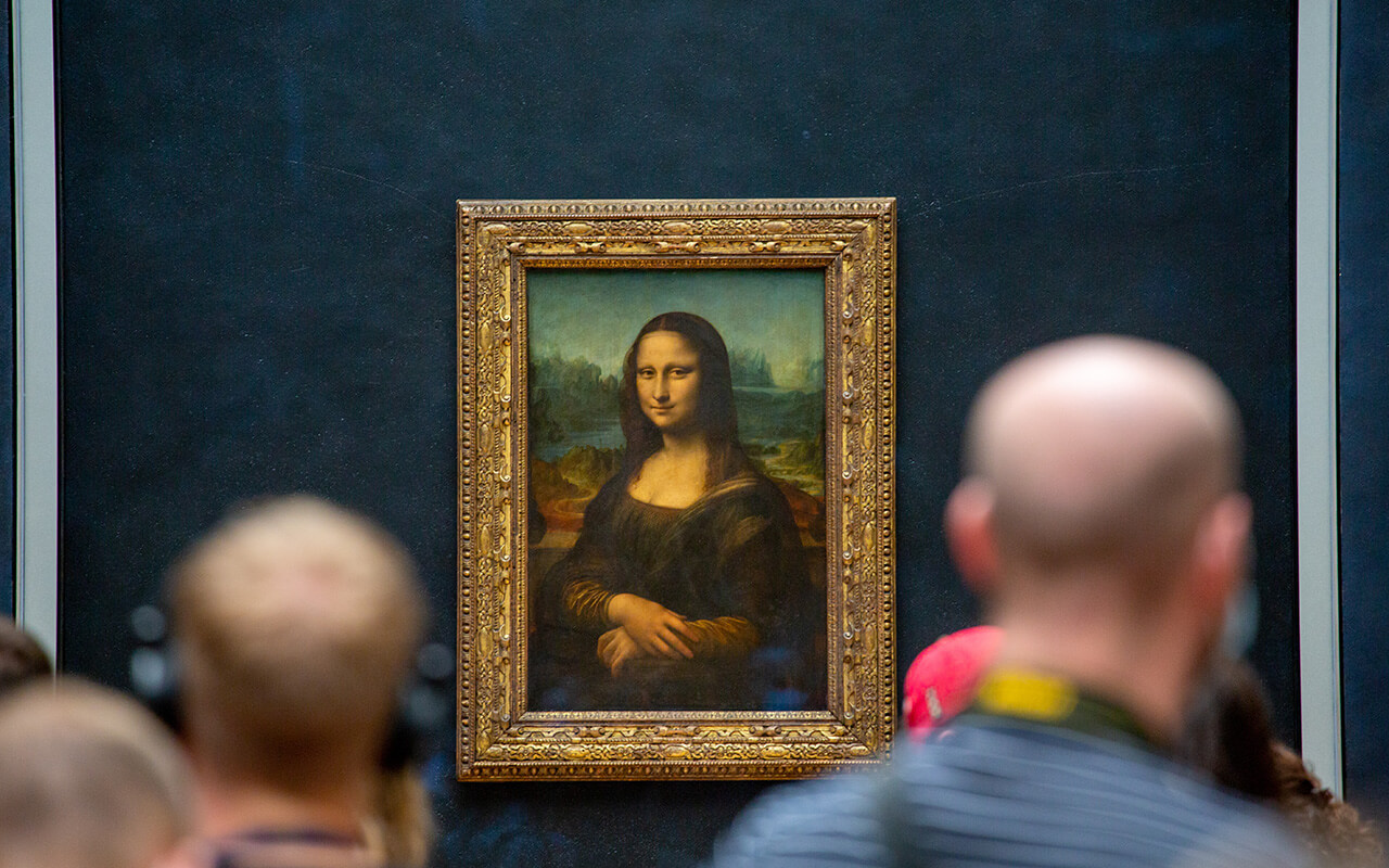 The Mona Lisa at The Louvre