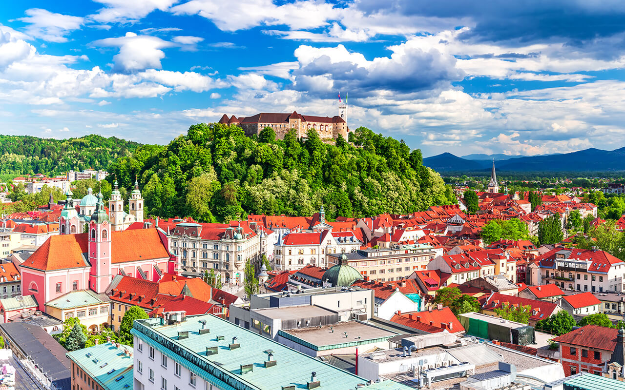 Ljubljana Castle in Ljubljana, Slovenia