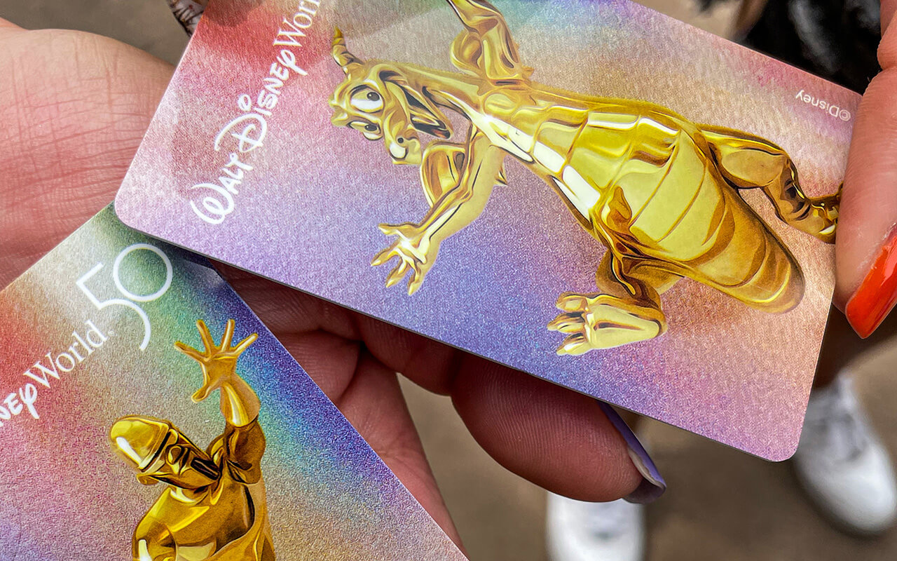 Disney World 50th anniversary themed tickets