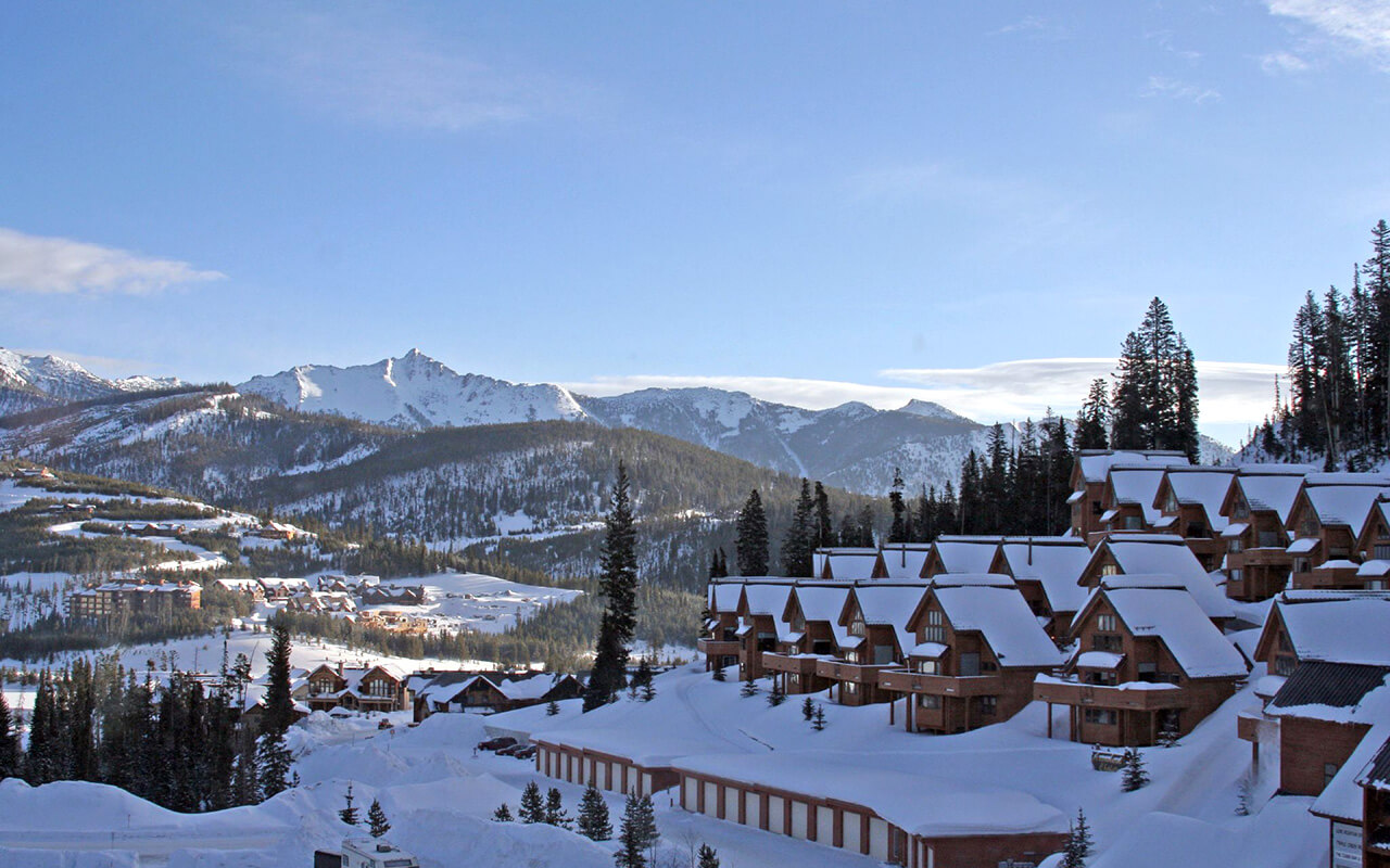 Photo of a resort at Big Sky, Montana.