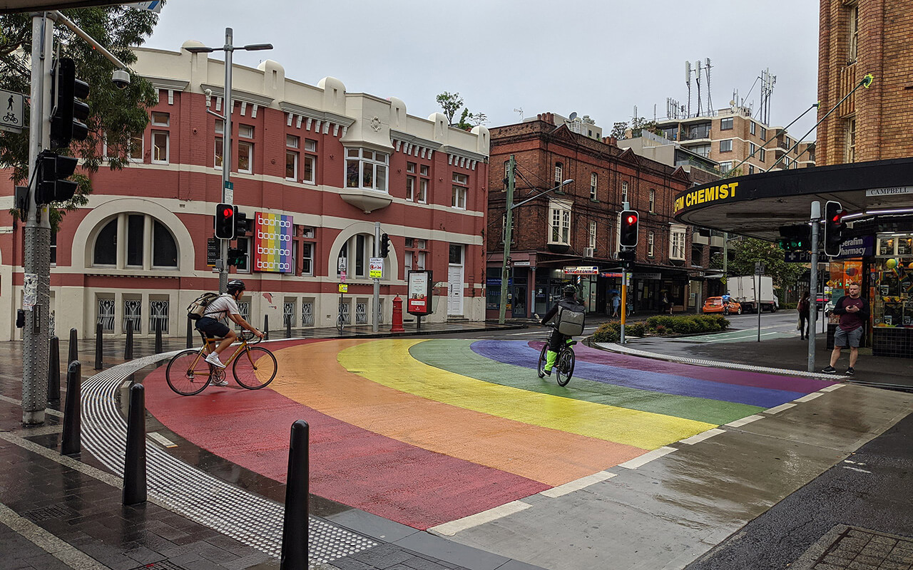 Rainbow Crossing at Taylor Square
