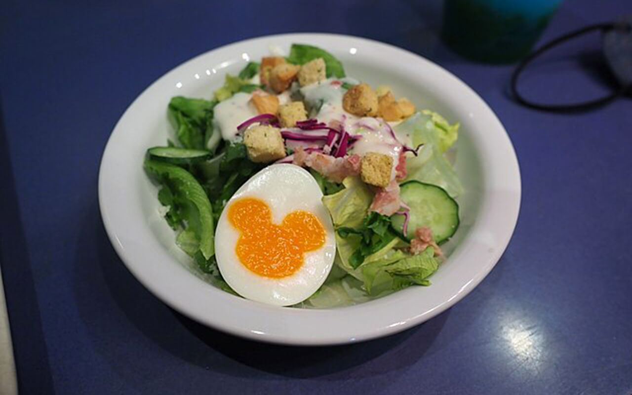 Salad with caesar dressing, Horizon Bay Reataurant, Tokyo Disney Sea