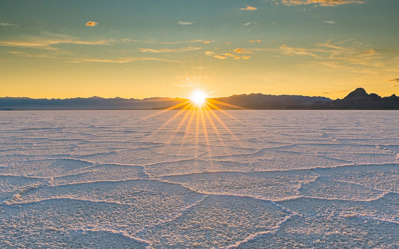 The Bonneville Salt Flats 