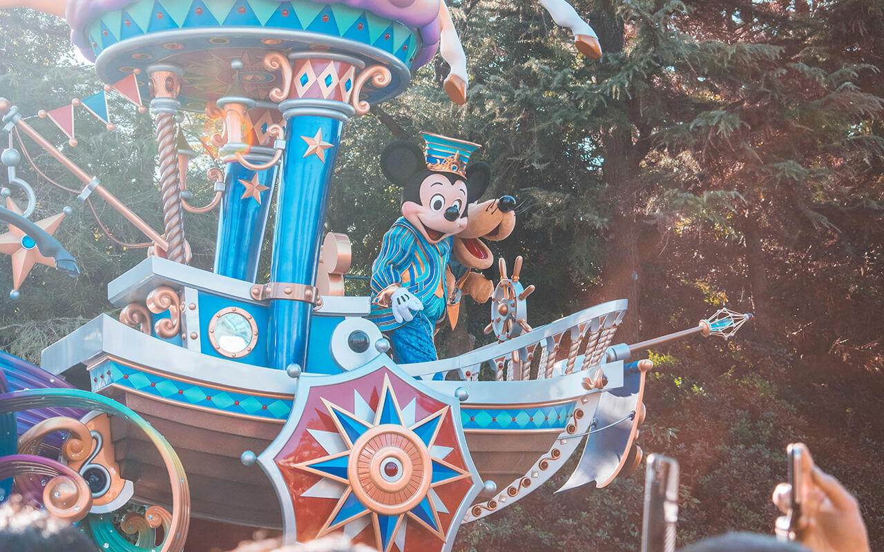 Mickey Mouse and Friends in Tokyo Disney Land.