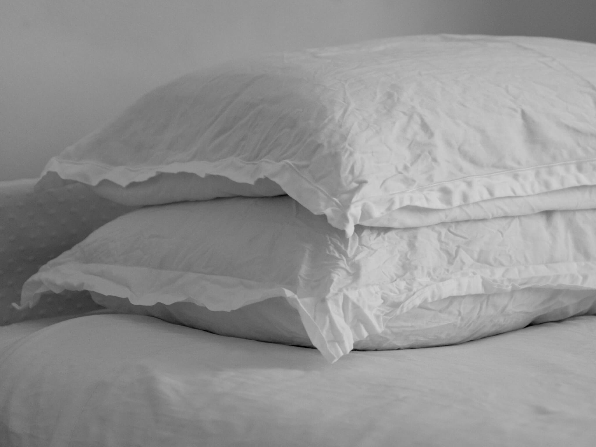 two white pillows