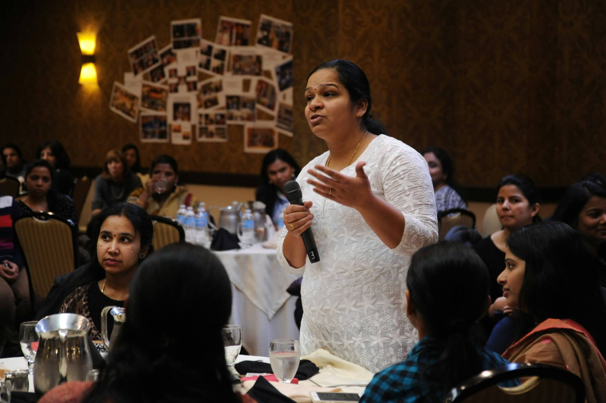 woman speaking