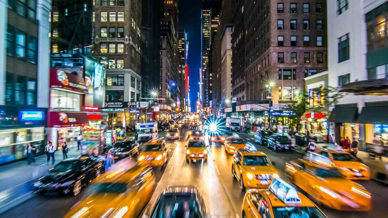 time lapse of New York City at night - time lapse stock videos & royalty-free footage