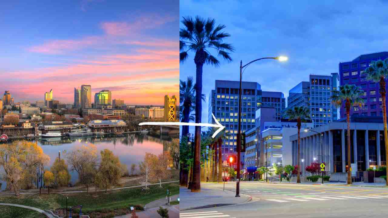 timelapse of sacramento, california at sunset - sacramento stock videos & royalty-free footage