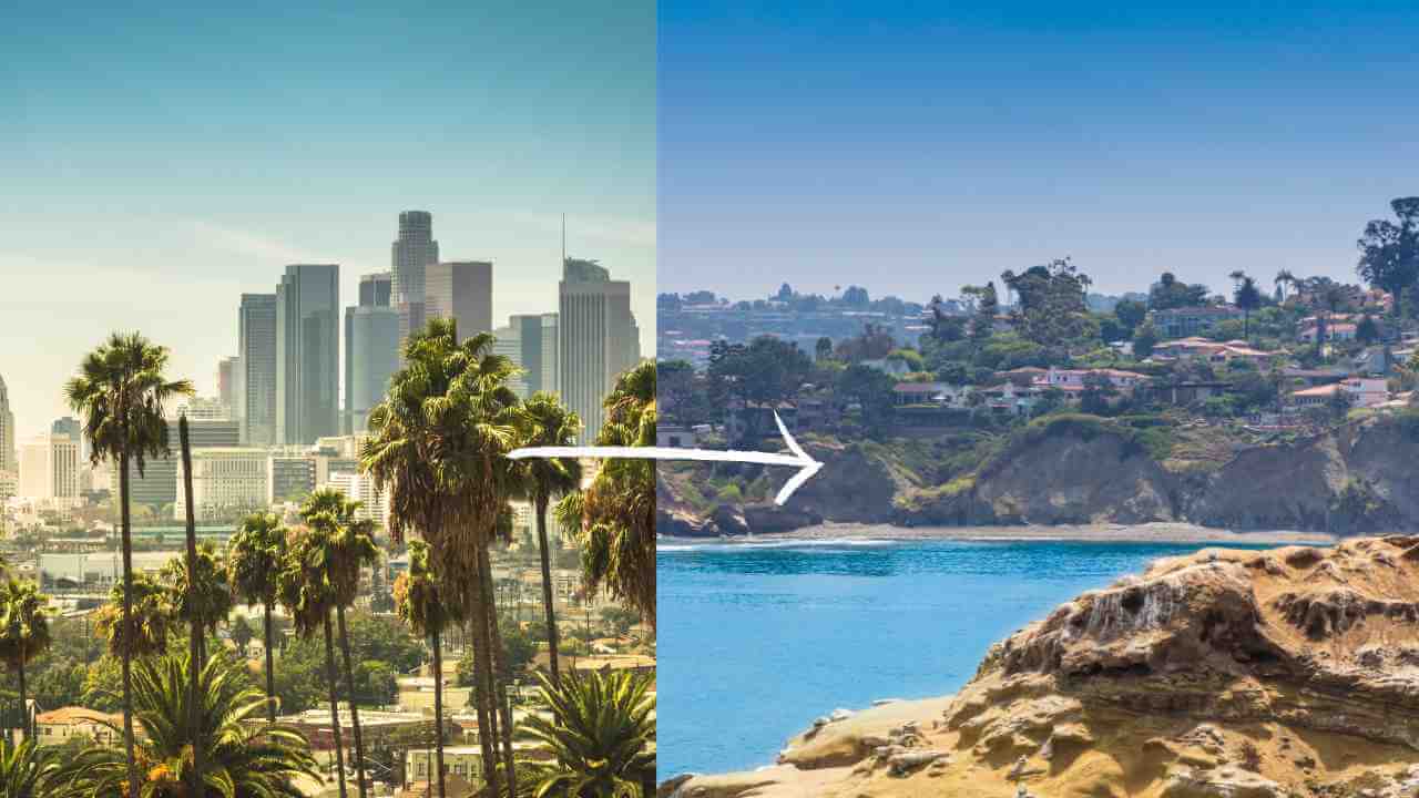 los angeles and san diego