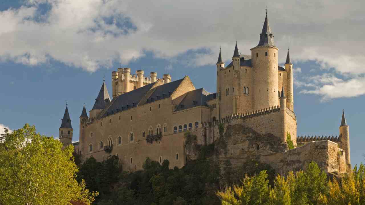 the alcazaba castle in segovia, spain