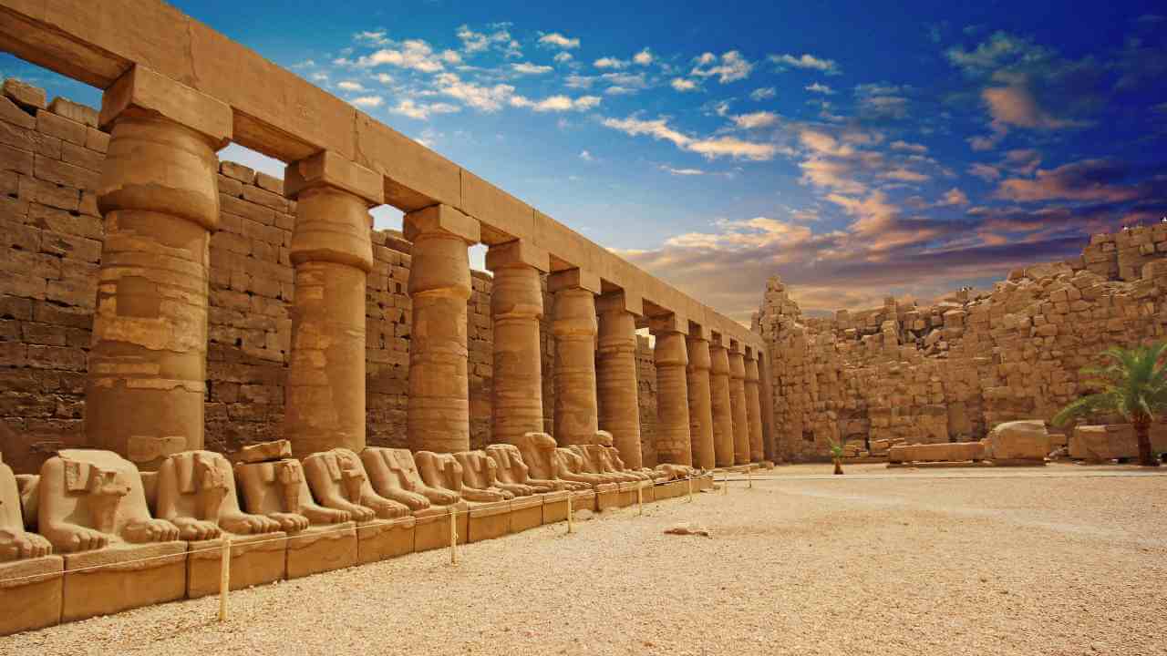 ancient egyptian temple in luxor, egypt