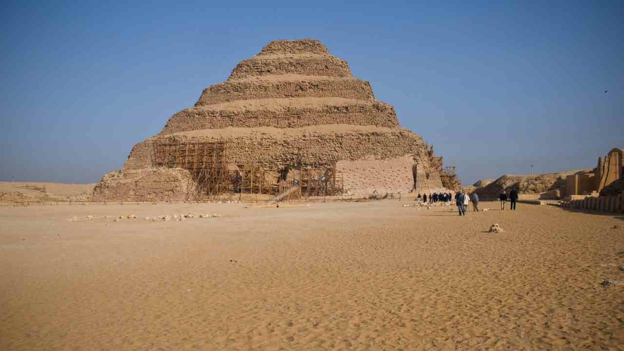 the step pyramid at saqqara, egypt