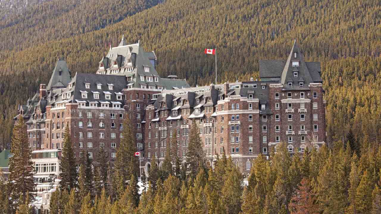 the fairmont banff Springs hotel in banff, alberta, canada