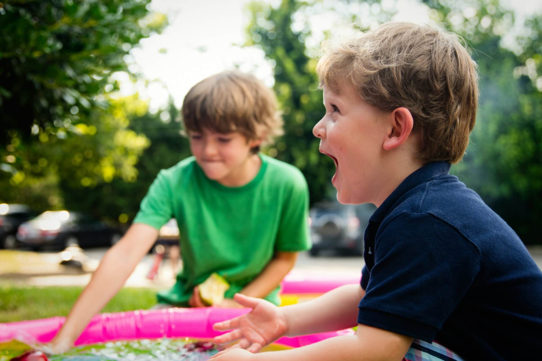 kids laughing