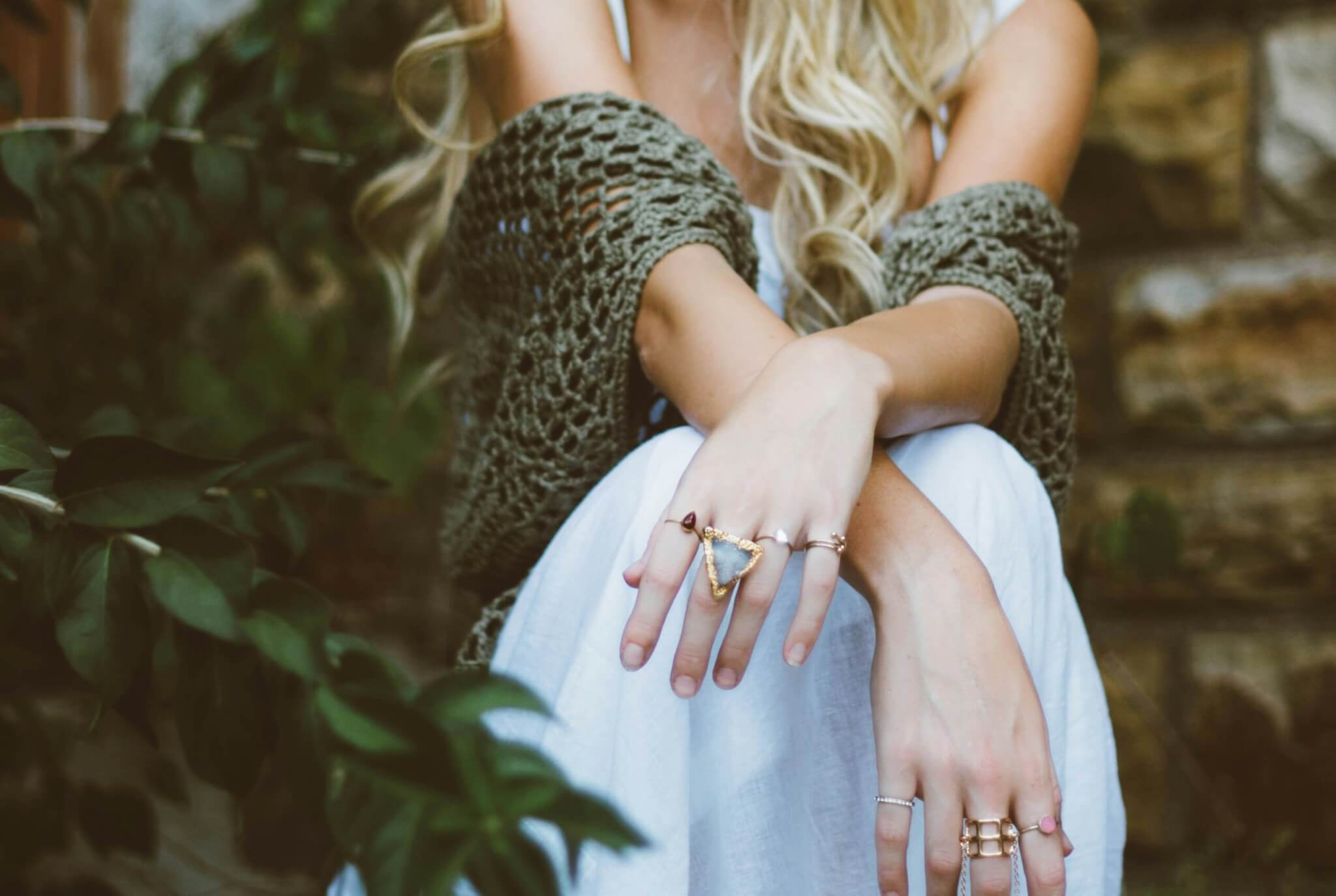 woman with jewelry