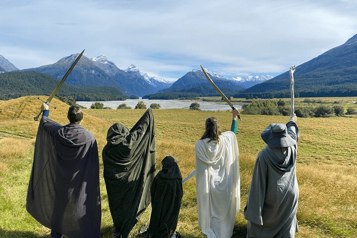 The Lord of the Rings set in  New Zealand