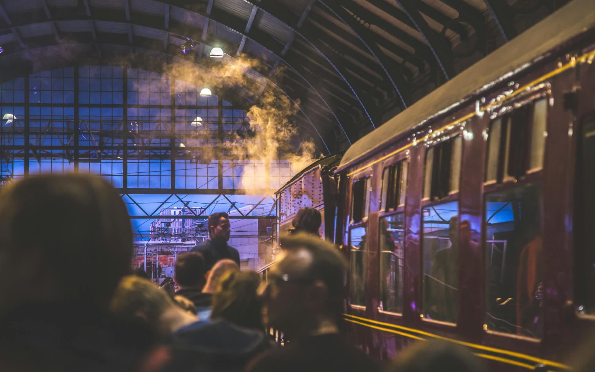 people boarding hogwarts express