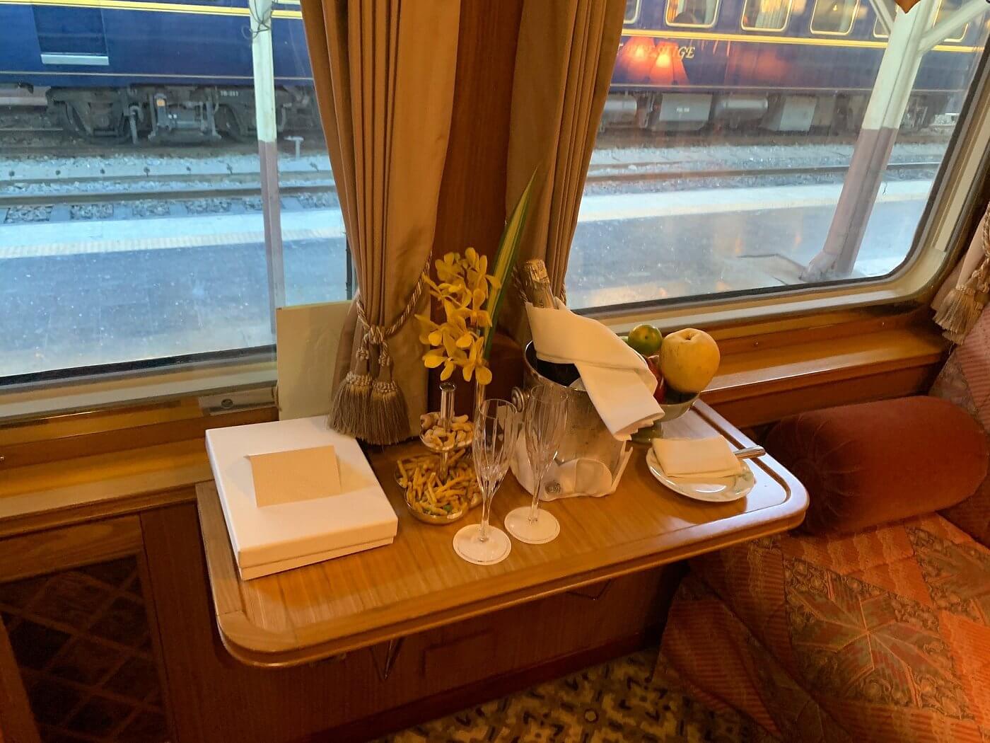 dining car on a train