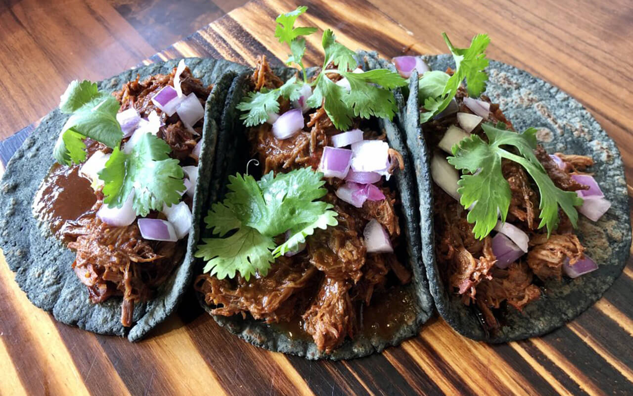 Tacos de Birria con todo at Macheen