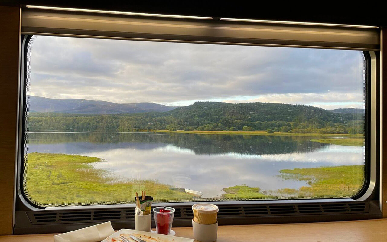 Caledonian Sleeper traveling through England and Scotland