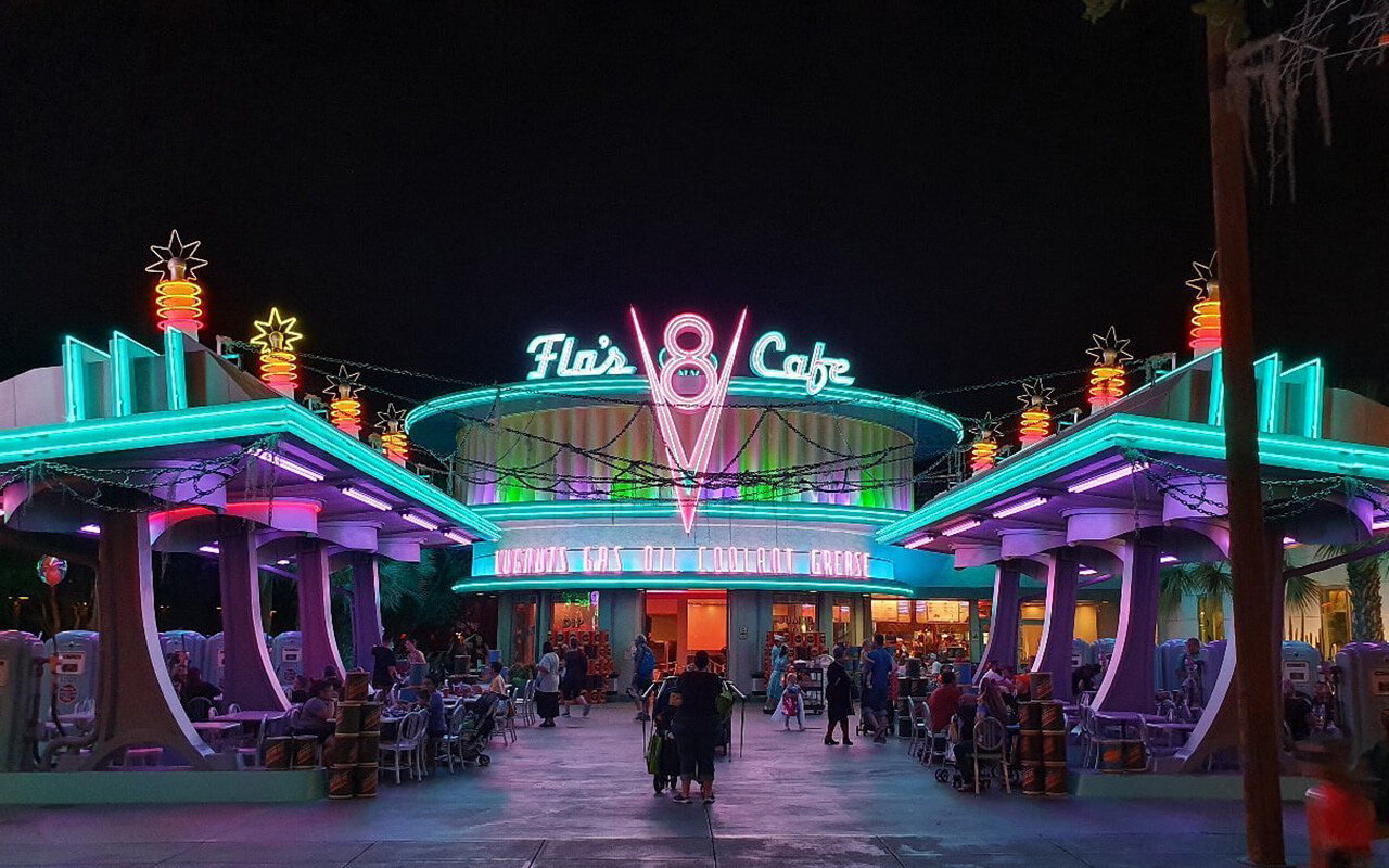 Radiator Springs area at Disney's California Adventure park 