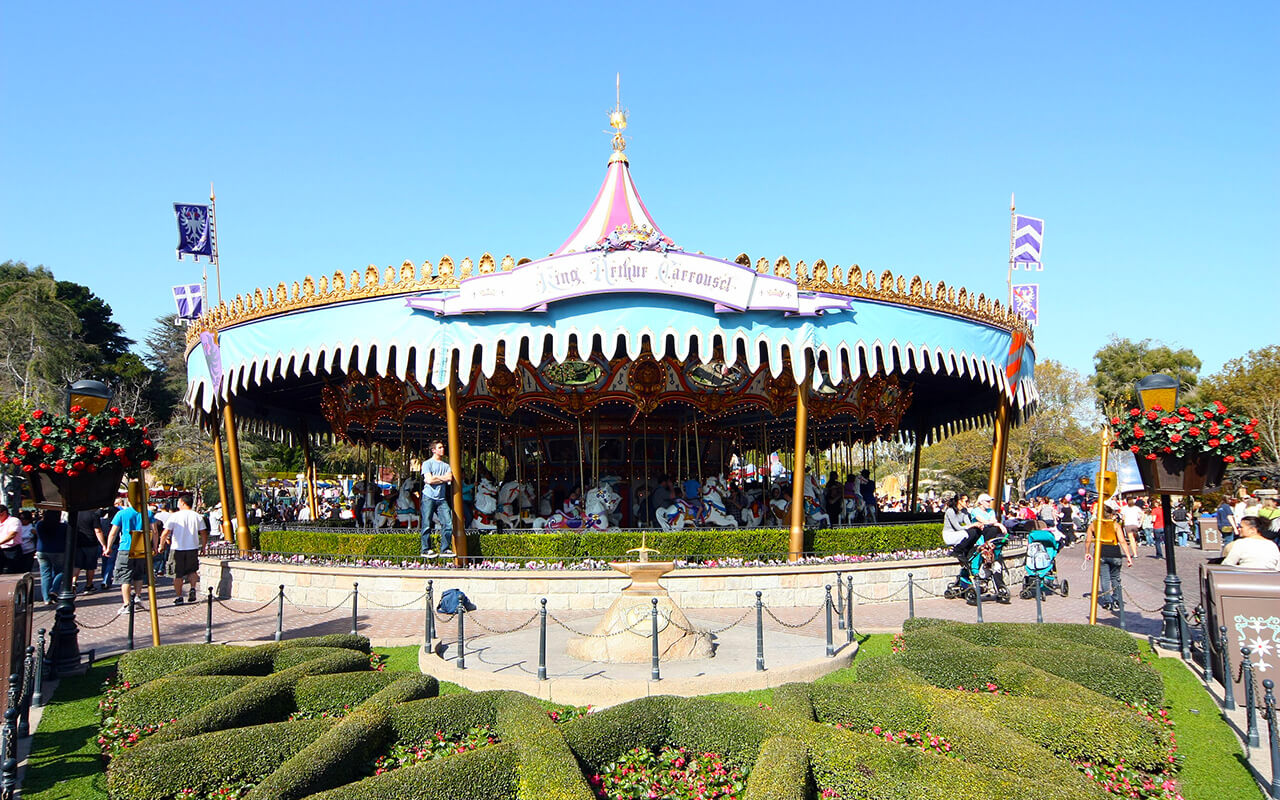 King Arthur's Carrousel at Disneyland Park.