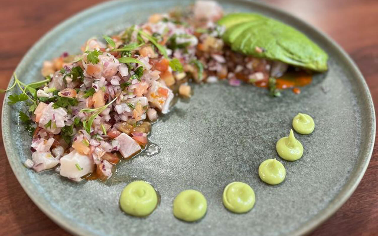 Kanpachi Ceviche at Holbox restaurant 