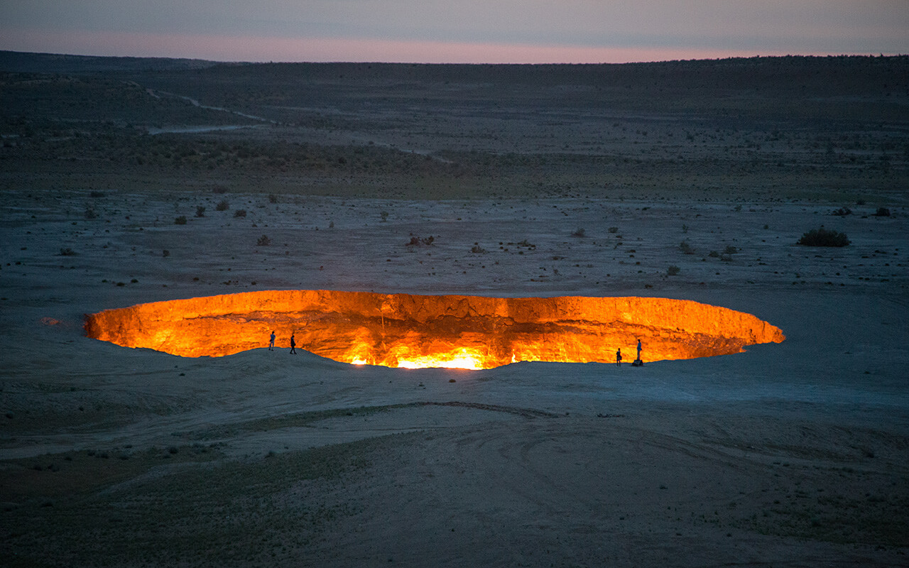 Derweze Gas Crater known as 'The Door to Hell',Turkmenistan
