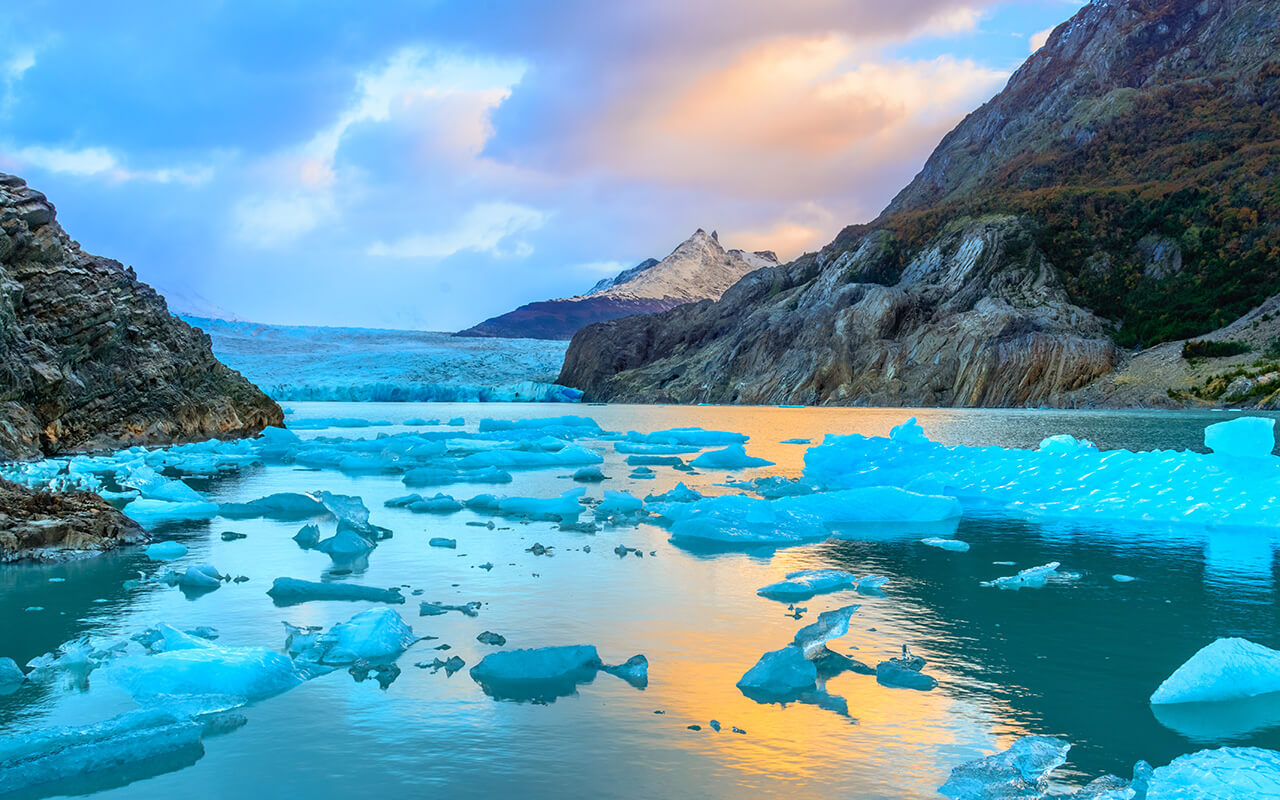 Grey Glacier,Patagonia, Chile,Southern Patagonian Ice Field, Cordillera del Paine