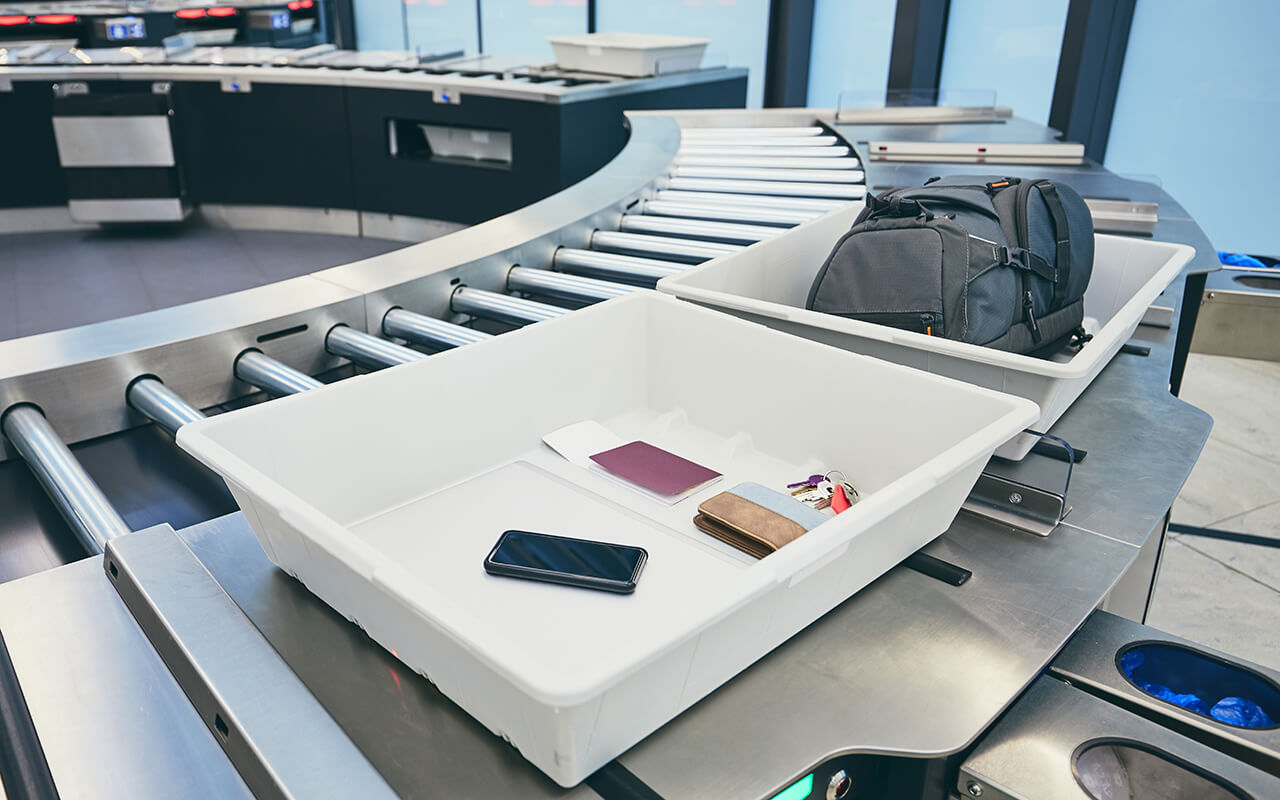 Airport security trays
