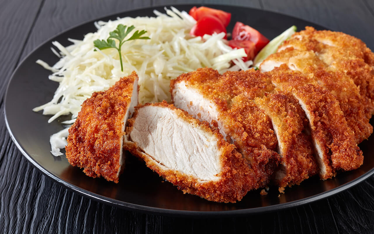 Tonkatsu - panko breaded deep fried pork cutlet