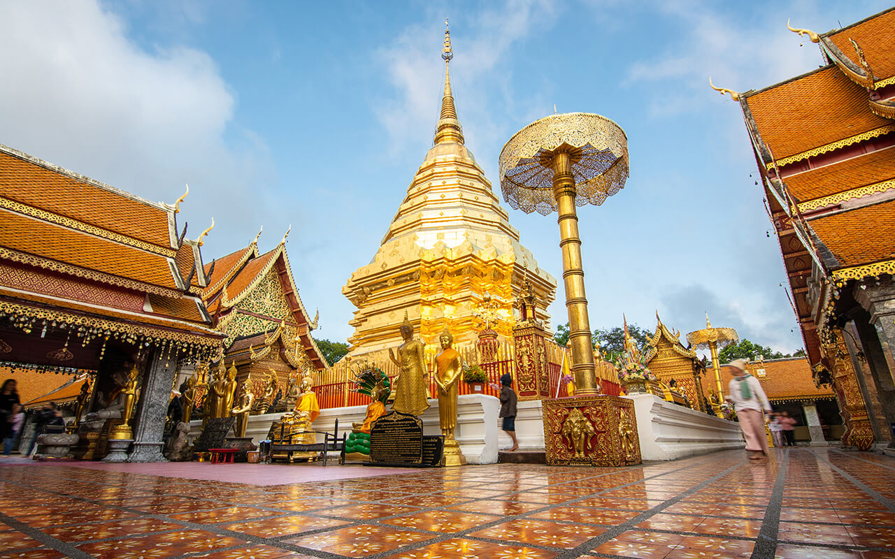 Wat Phra That Doi Suthep is a Theravada Buddhist temple (wat) in Chiang Mai Province, Thailand.