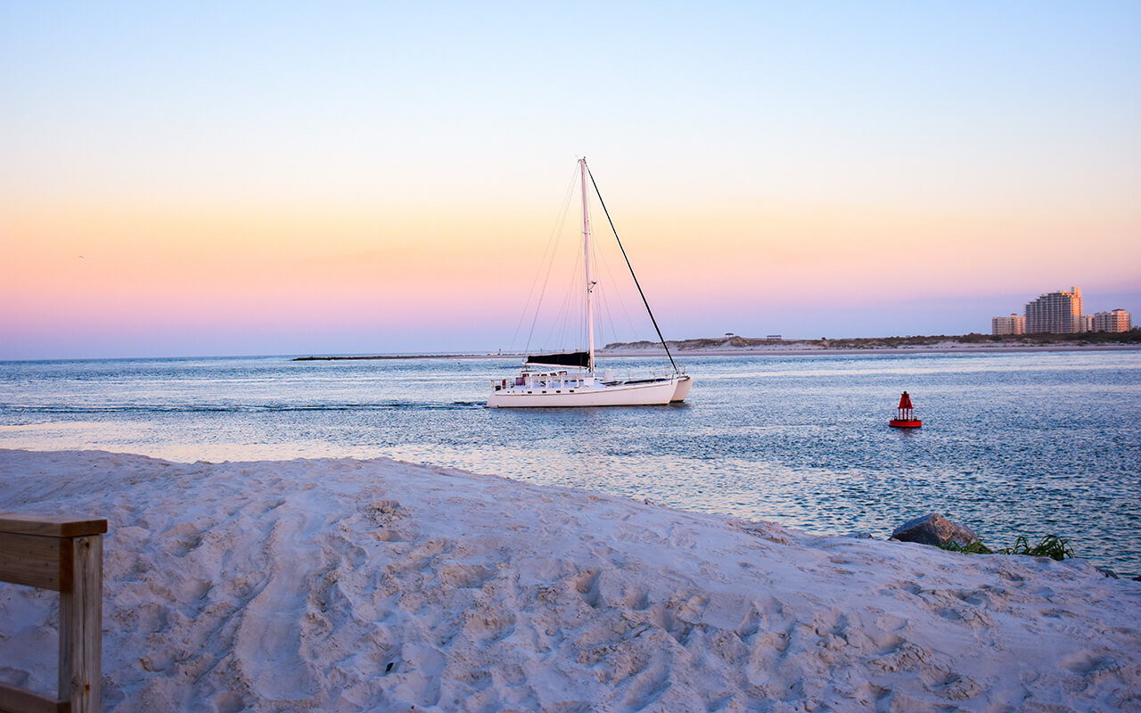 Idyllic Chartered Sunset Sail at the Ponce Inlet Lighthouse Jetty in New Smyrna Beach, Florida