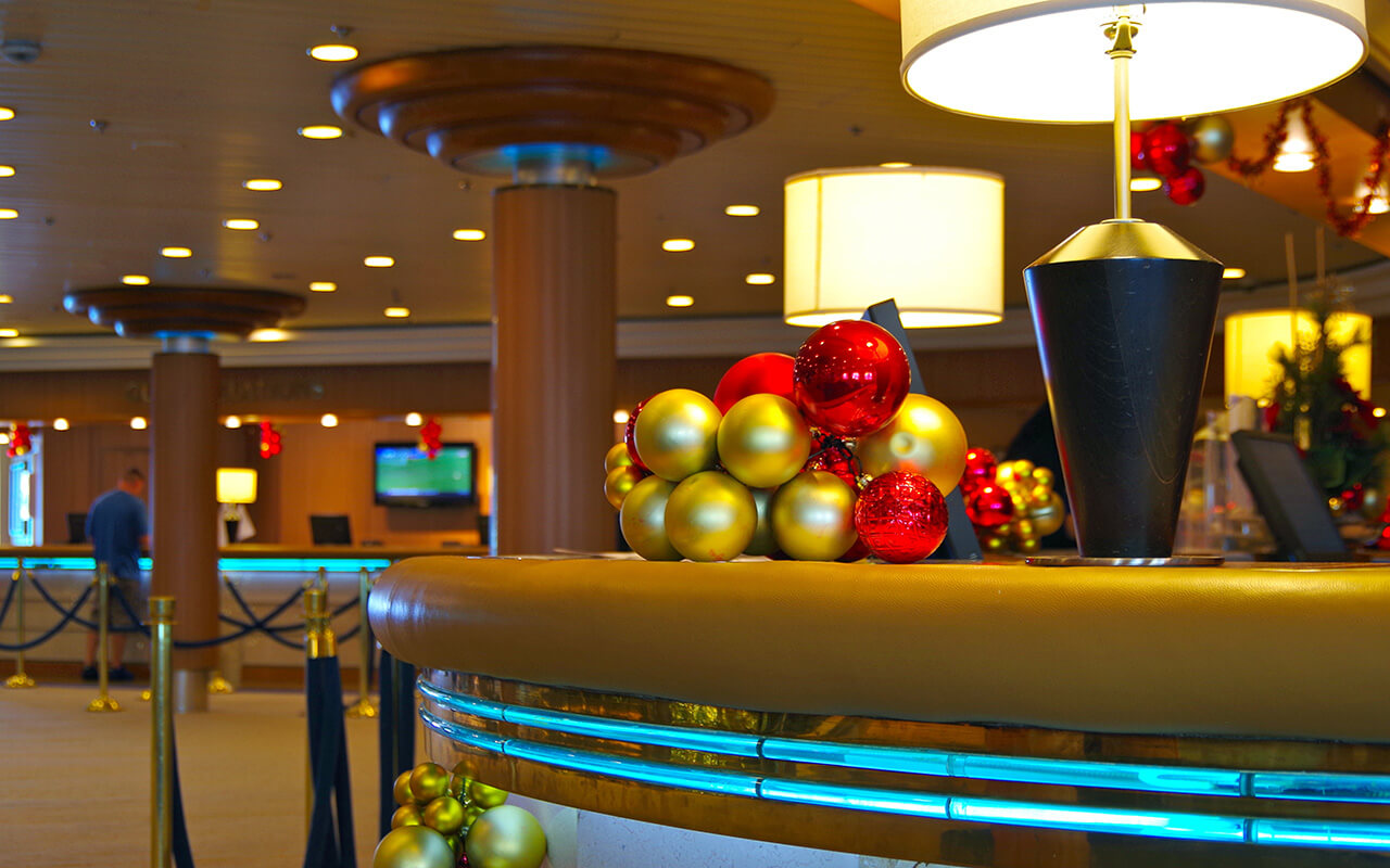 Front desk on a cruise ship