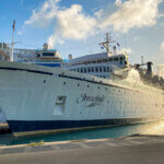 Cruise ship by the dock