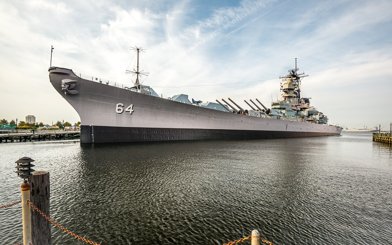 USS Wisconsin, Virginia, USA